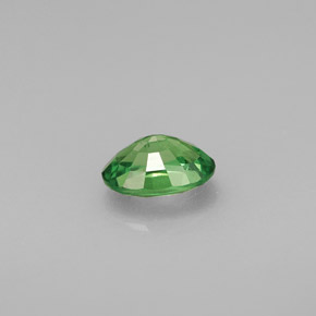 Grenat tsavorite vert naturelle coupe ovale, 0,57 ct, VVS-VS