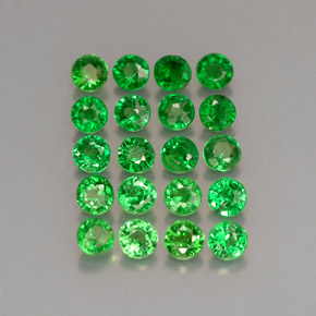 Achetez naturel ct vert grenat tsavorite gems, coupe roude, en provenance tanzanie chez gemselect. en stock, livraison internationale!