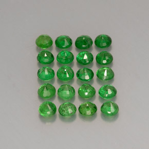 Achetez naturel ct vert grenat tsavorite gems, coupe roude, en provenance tanzanie chez gemselect. en stock, livraison internationale!
