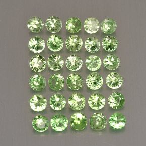 Achetez naturel ct Vert Grenat Tsavorite gems, Coupe roude, En provenance Tanzanie chez GemSelect. En stock, livraison internationale!