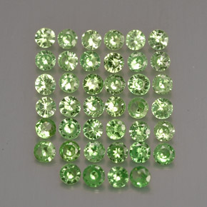 Achetez naturel ct Vert Grenat Tsavorite gems, Coupe roude, En provenance Tanzanie chez GemSelect. En stock, livraison internationale!