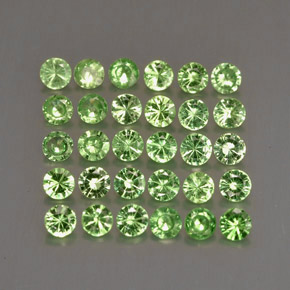 Achetez naturel ct vert grenat tsavorite gems, coupe roude, en provenance tanzanie chez gemselect. en stock, livraison internationale!