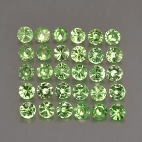 Achetez naturel ct vert grenat tsavorite gems, coupe roude, en provenance tanzanie chez gemselect. en stock, livraison internationale!