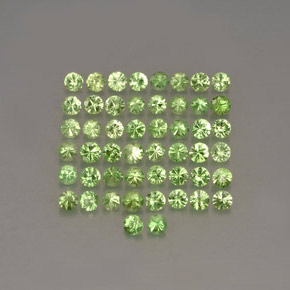 Achetez naturel ct vert grenat tsavorite gems, coupe roude, en provenance tanzanie chez gemselect. en stock, livraison internationale!