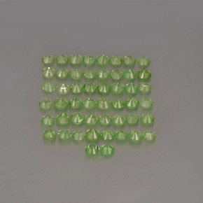 Achetez naturel ct vert grenat tsavorite gems, coupe roude, en provenance tanzanie chez gemselect. en stock, livraison internationale!