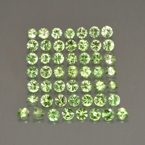 Achetez naturel ct Vert Grenat Tsavorite gems, Coupe roude, En provenance Tanzanie chez GemSelect. En stock, livraison internationale!