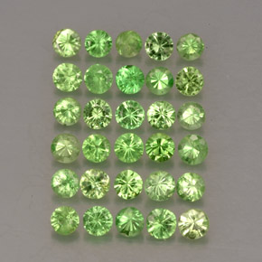 Achetez naturel ct Vert clair Grenat Tsavorite gems, Coupe roude, En provenance Tanzanie chez GemSelect. En stock, livraison internationale!
