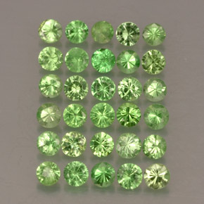 Achetez naturel ct Vert clair Grenat Tsavorite gems, Coupe roude, En provenance Tanzanie chez GemSelect. En stock, livraison internationale!