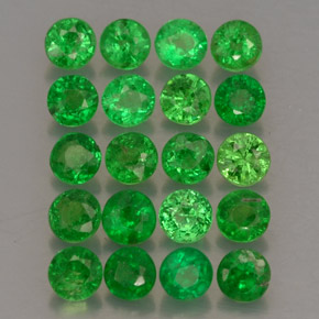 Achetez naturel ct Vert Grenat Tsavorite gems, Coupe roude, En provenance Tanzanie chez GemSelect. En stock, livraison internationale!