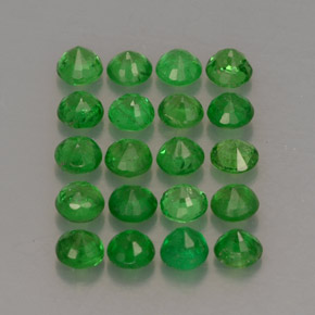 Achetez naturel ct Vert Grenat Tsavorite gems, Coupe roude, En provenance Tanzanie chez GemSelect. En stock, livraison internationale!