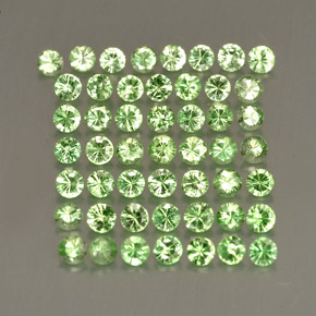 Achetez naturel ct vert grenat tsavorite gems, coupe roude, en provenance tanzanie chez gemselect. en stock, livraison internationale!