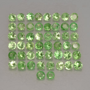 Achetez naturel ct Vert Grenat Tsavorite gems, Coupe roude, En provenance Tanzanie chez GemSelect. En stock, livraison internationale!