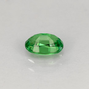 Grenat tsavorite vert naturelle coupe ovale, 0,63 ct, VS