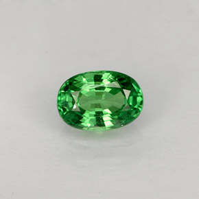 Grenat Tsavorite Vert naturelle Coupe ovale, 0.65 ct, VS