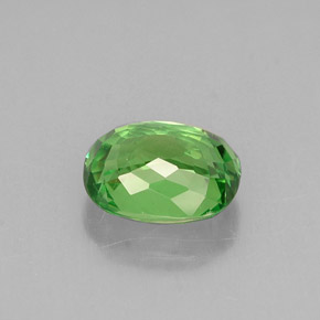 Grenat Tsavorite Vert chrome naturelle Coupe coussin, 1.25 ct, VVS-VS