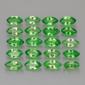 Achetez naturel 3,67ct vert grenat tsavorite gems, marquise, en provenance tanzanie chez gemselect. en stock, livraison internationale!