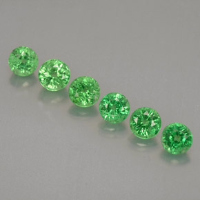 Achetez naturel ct vert grenat tsavorite gems, coupe roude, en provenance tanzanie chez gemselect. en stock, livraison internationale!