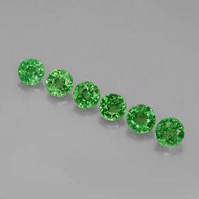 Achetez naturel ct vert grenat tsavorite gems, coupe roude, en provenance tanzanie chez gemselect. en stock, livraison internationale!