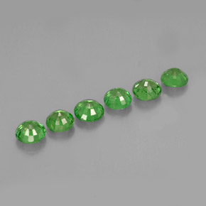 Achetez naturel ct vert grenat tsavorite gems, coupe roude, en provenance tanzanie chez gemselect. en stock, livraison internationale!