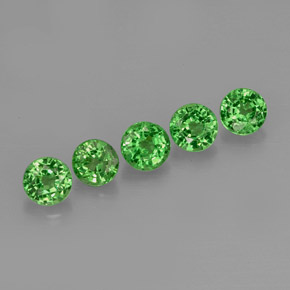Achetez naturel ct vert grenat tsavorite gems, coupe roude, en provenance tanzanie chez gemselect. en stock, livraison internationale!