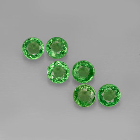 Achetez naturel ct vert grenat tsavorite gems, coupe roude, en provenance tanzanie chez gemselect. en stock, livraison internationale!