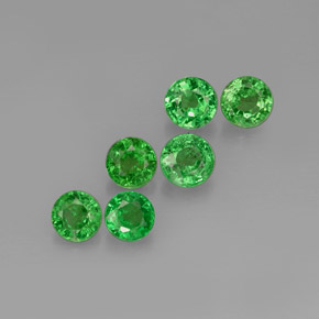 Achetez naturel ct Vert chrome Grenat Tsavorite gems, Coupe roude, En provenance Tanzanie chez GemSelect. En stock, livraison internationale!
