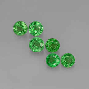 Achetez naturel ct Vert chrome Grenat Tsavorite gems, Coupe roude, En provenance Tanzanie chez GemSelect. En stock, livraison internationale!