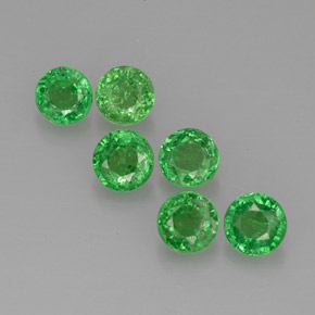 Achetez naturel ct Vert chrome Grenat Tsavorite gems, Coupe roude, En provenance Tanzanie chez GemSelect. En stock, livraison internationale!
