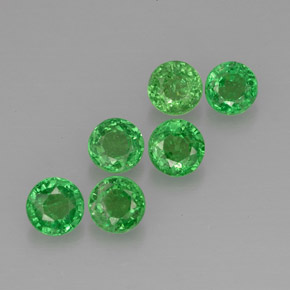 Achetez naturel ct Vert chrome Grenat Tsavorite gems, Coupe roude, En provenance Tanzanie chez GemSelect. En stock, livraison internationale!