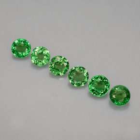 Achetez naturel ct vert grenat tsavorite gems, coupe roude, en provenance tanzanie chez gemselect. en stock, livraison internationale!