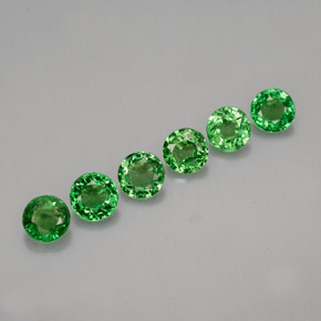 Achetez naturel ct vert grenat tsavorite gems, coupe roude, en provenance tanzanie chez gemselect. en stock, livraison internationale!