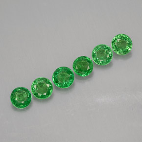 Achetez naturel ct vert grenat tsavorite gems, coupe roude, en provenance tanzanie chez gemselect. en stock, livraison internationale!