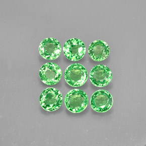 Achetez naturel ct vert grenat tsavorite gems, coupe roude, en provenance tanzanie chez gemselect. en stock, livraison internationale!
