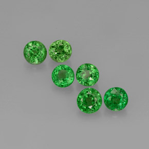 Achetez naturel ct Vert chrome Grenat Tsavorite gems, Coupe roude, En provenance Tanzanie chez GemSelect. En stock, livraison internationale!