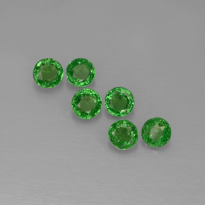 Achetez naturel ct Vert chrome Grenat Tsavorite gems, Coupe roude, En provenance Tanzanie chez GemSelect. En stock, livraison internationale!