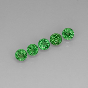 Achetez naturel ct vert grenat tsavorite gems, coupe roude, en provenance tanzanie chez gemselect. en stock, livraison internationale!