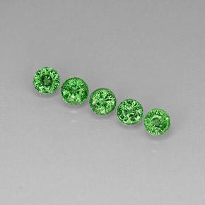 Achetez naturel ct vert grenat tsavorite gems, coupe roude, en provenance tanzanie chez gemselect. en stock, livraison internationale!