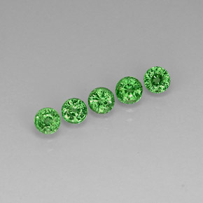 Achetez naturel ct vert grenat tsavorite gems, coupe roude, en provenance tanzanie chez gemselect. en stock, livraison internationale!