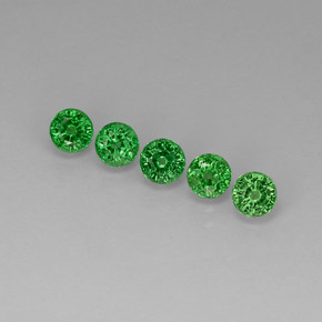 Achetez naturel ct vert grenat tsavorite gems, coupe roude, en provenance tanzanie chez gemselect. en stock, livraison internationale!