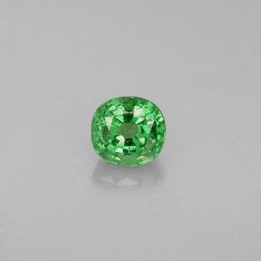 Grenat Tsavorite Vert naturelle Coupe coussin, 0.65 ct, VS-SI