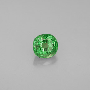 Grenat Tsavorite Vert naturelle Coupe coussin, 0.65 ct, VS-SI