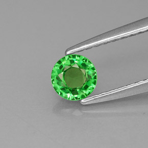 Grenat Tsavorite Vert naturelle Coupe roude, 0.40 ct, VS