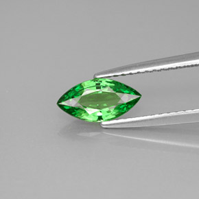 Grenat tsavorite vert naturelle marquise, 0,89 ct, VVS-VS