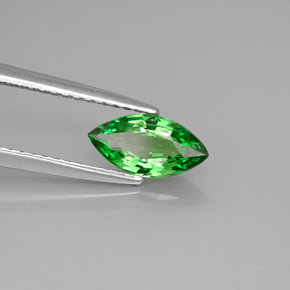 Grenat tsavorite vert naturelle marquise, 0,89 ct, VVS-VS