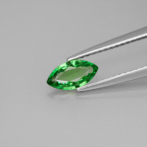 Grenat tsavorite vert naturelle marquise, 0,49 ct, VS-SI