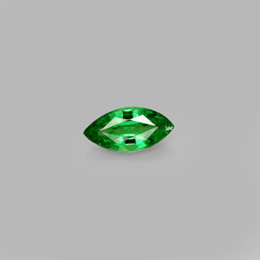 Grenat tsavorite vert naturelle marquise, 0,38 ct, VVS-VS