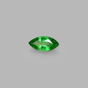 Grenat tsavorite vert naturelle marquise, 0,38 ct, VVS-VS