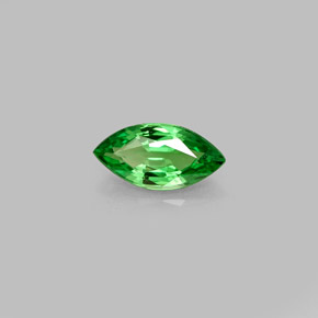 Grenat tsavorite vert naturelle marquise, 0,44 ct, VVS-VS