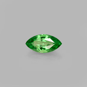 Grenat tsavorite vert naturelle marquise, 0,48 ct, VVS-VS