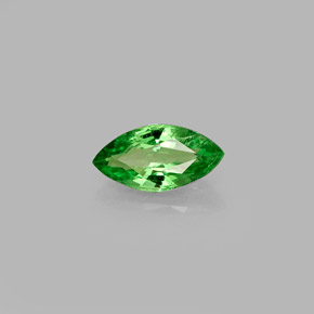 Grenat tsavorite vert naturelle marquise, 0,51 ct, VVS-VS